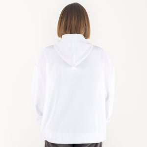 WHITE BASIC HOODIE